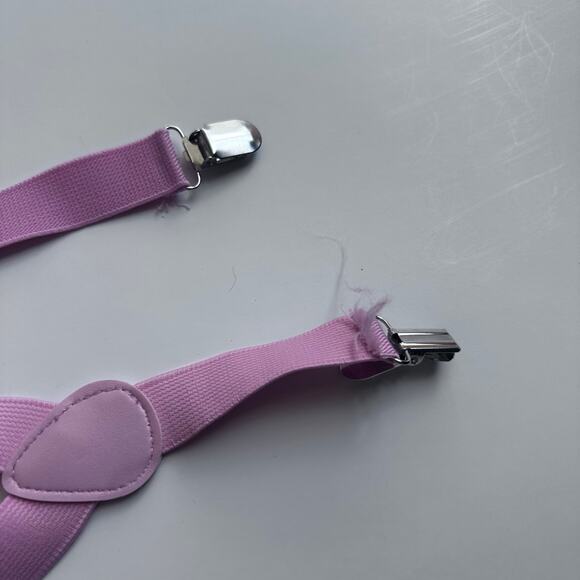 Pink adjustable suspenders - Picture 4 of 5